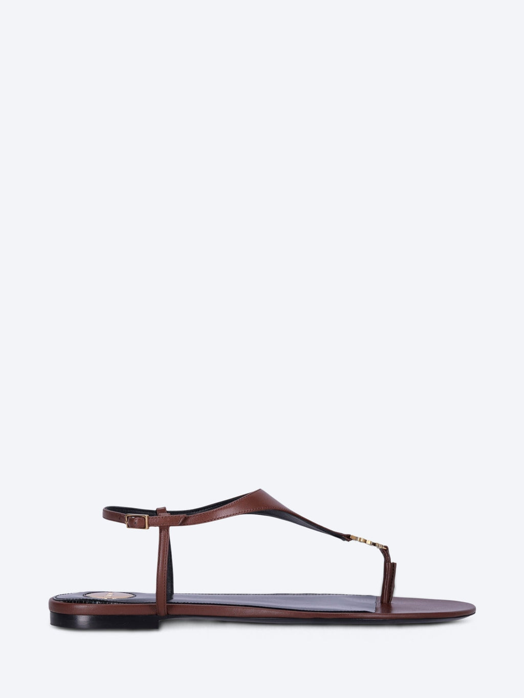 Cassandra Smooth Leather Sandals Saint laurent оригінал – Купити в Україні – боковий вид