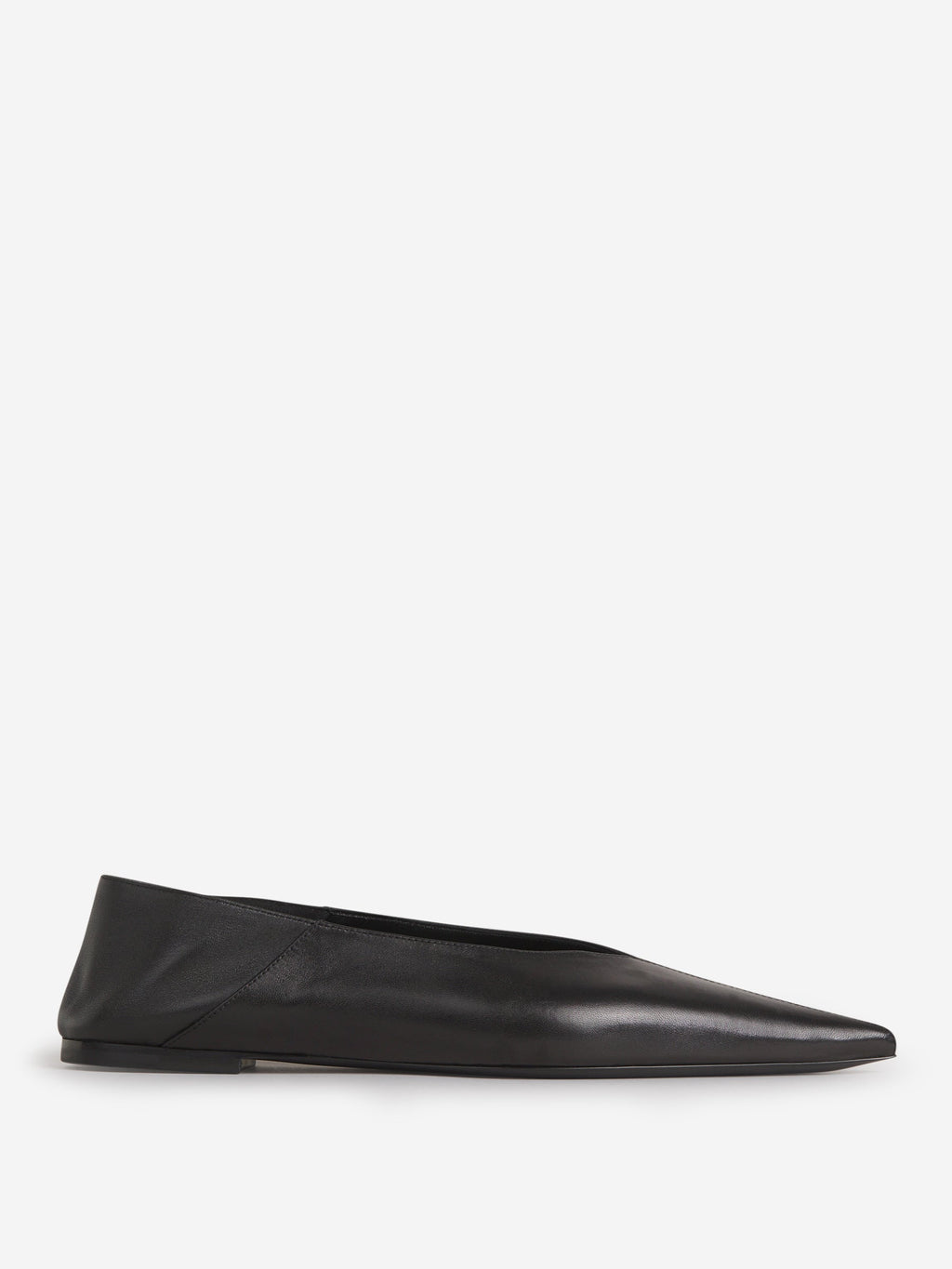 Оригінальна Nour Leather Pointed Ballerinas Saint laurent – боковий вид