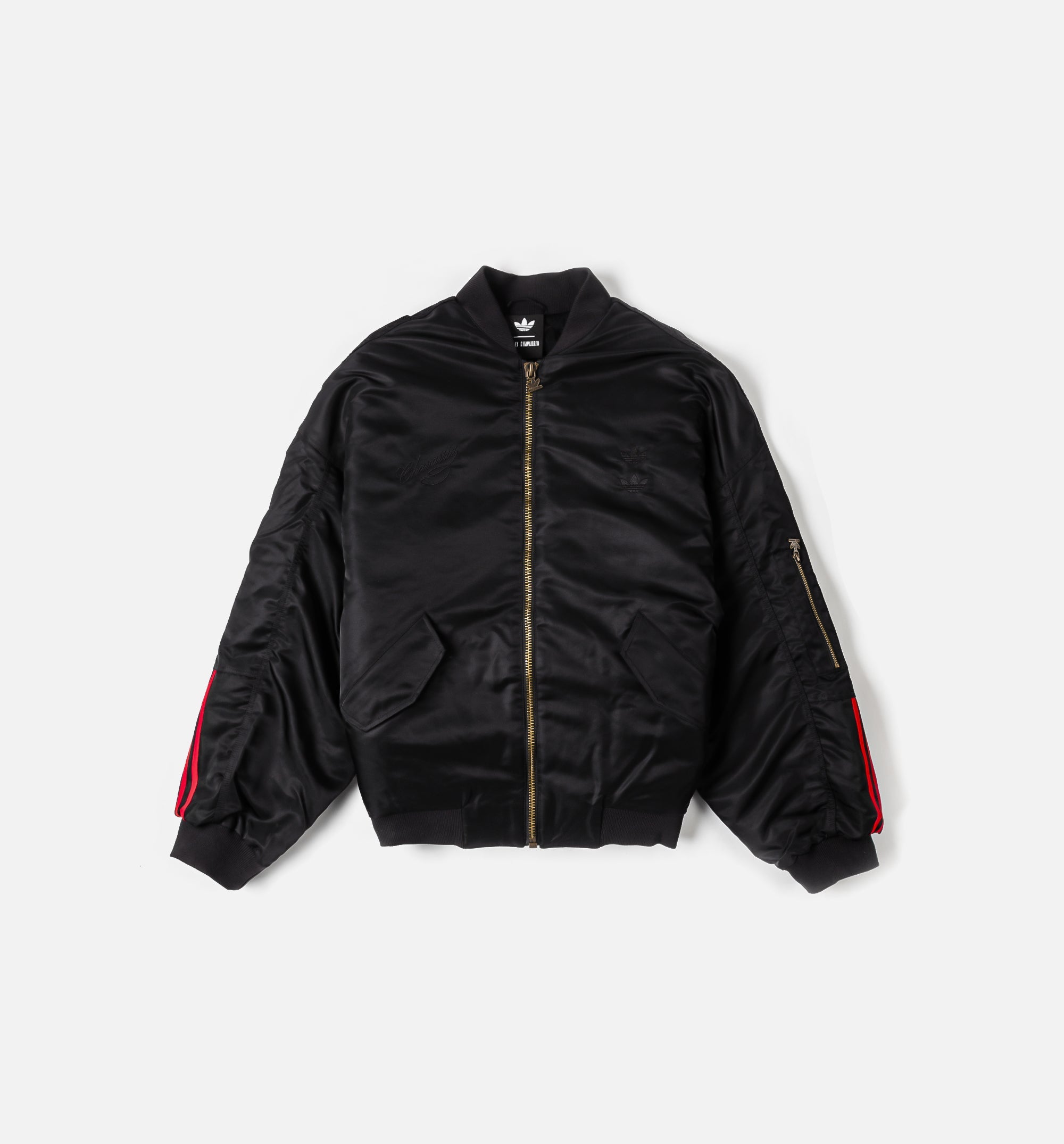 Willy Chavarria X Adidas Zipped Bomber Mens Jacket Adidas оригінал – Купити в Україні – боковий вид - ADIDAS
