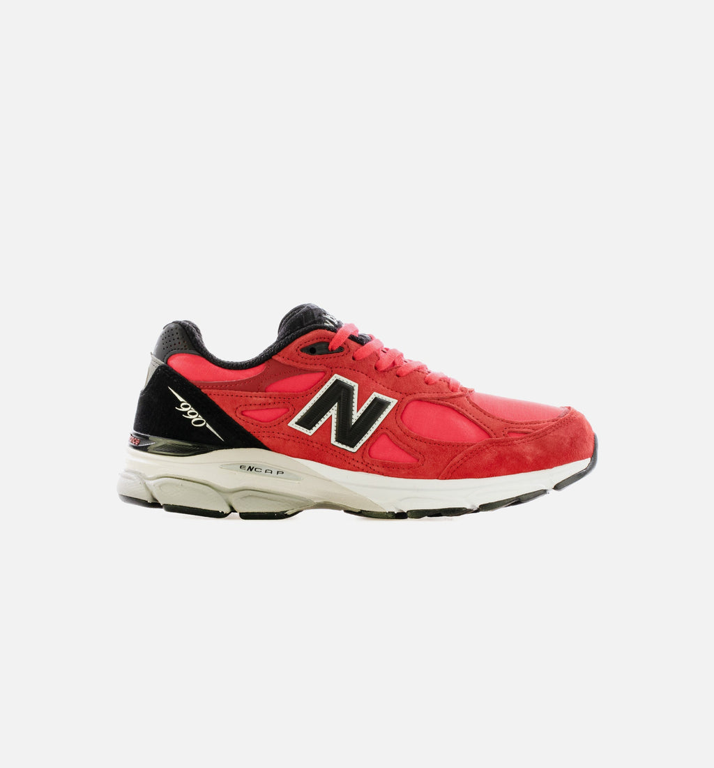 Made In Usa 990v3 Red Suede Mens Running Shoe New balance – Гарантія оригінальності – боковий вид