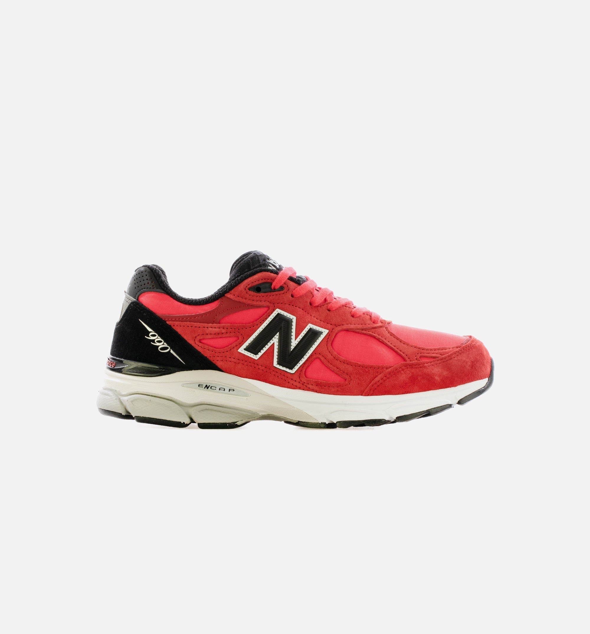 Made In Usa 990v3 Red Suede Mens Running Shoe New balance – Гарантія оригінальності – боковий вид