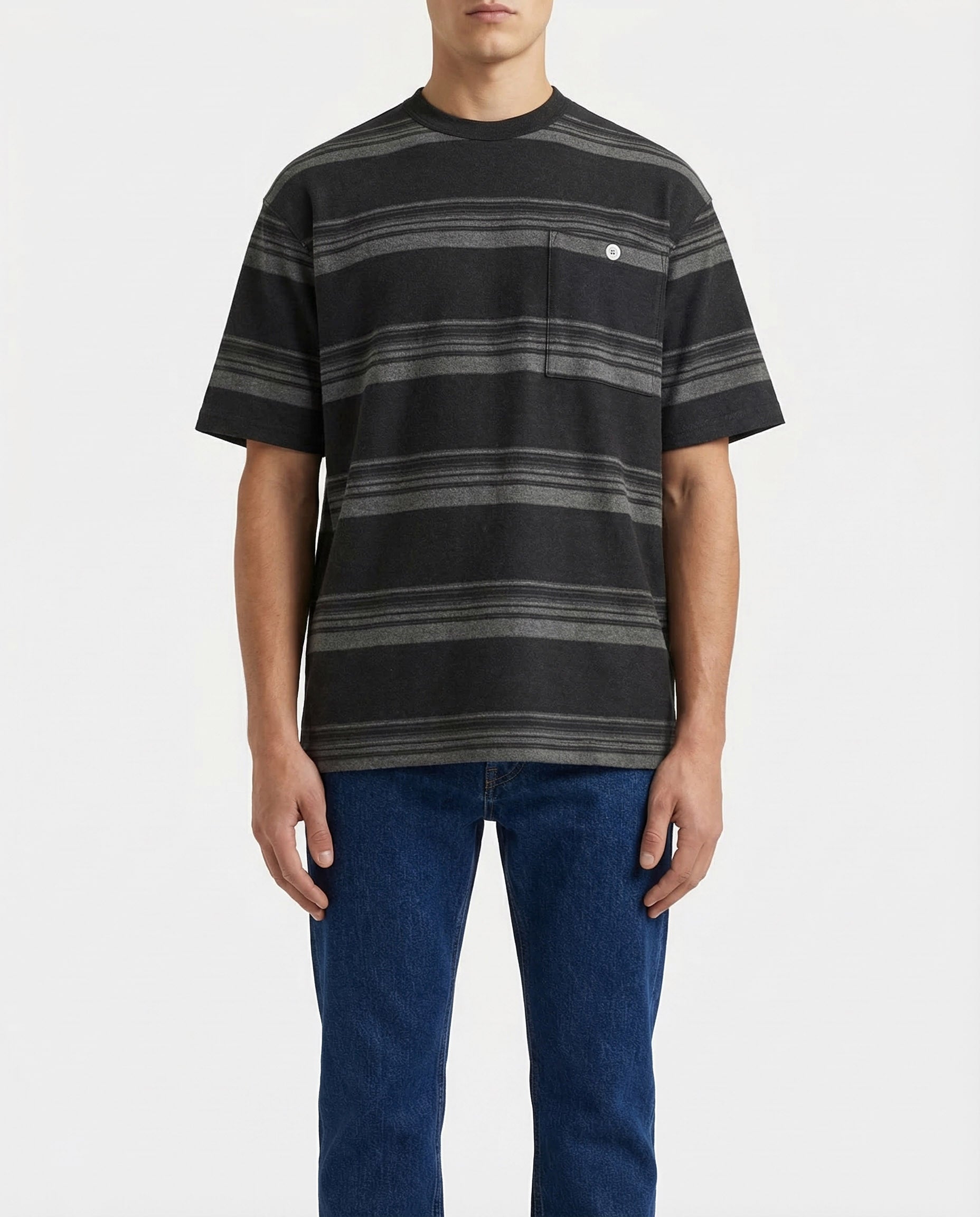 Striped Cotton T Shirt Comme des garcons оригінал – Купити в Україні – вид ззаду