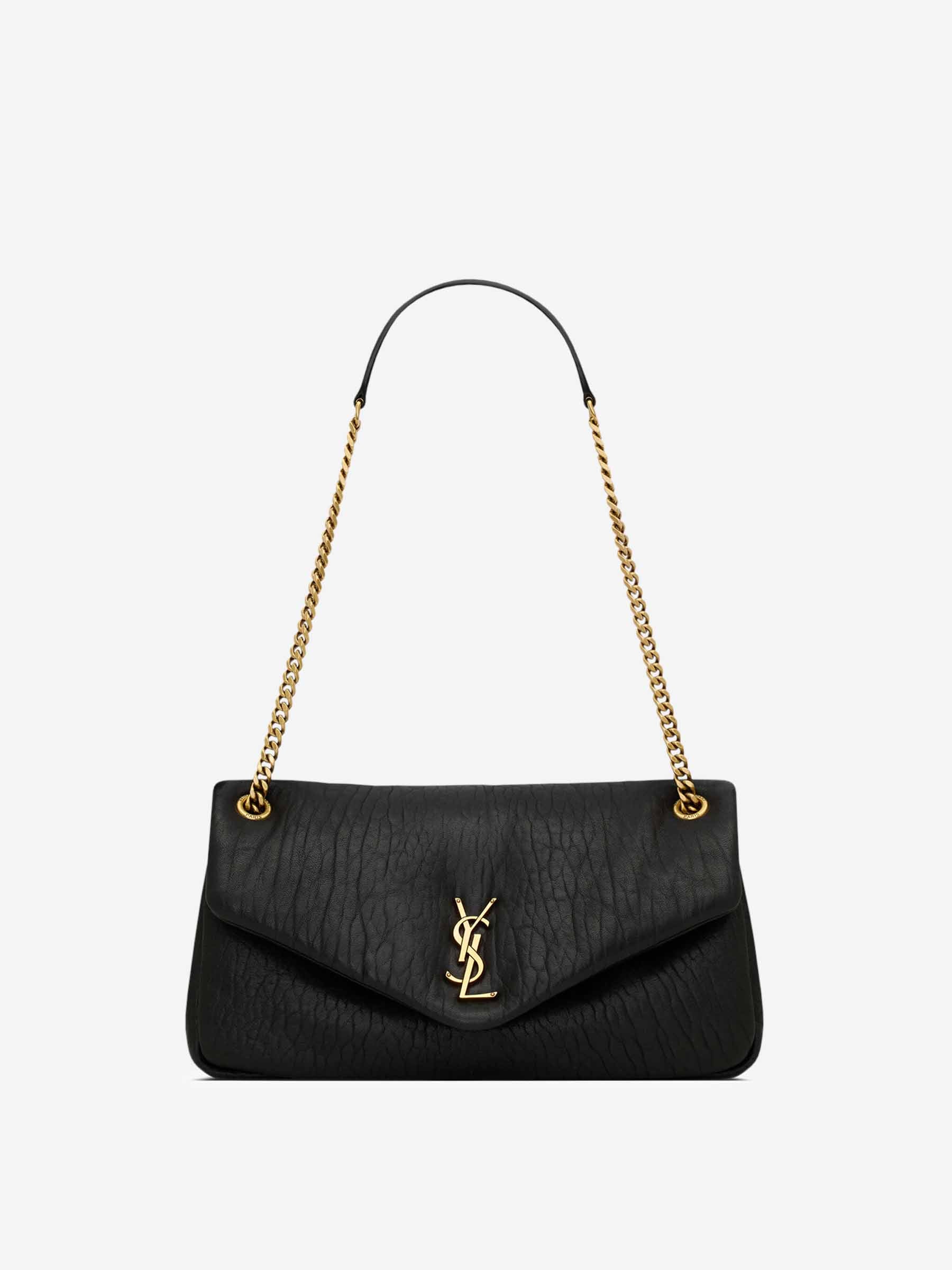 Calypso Medium Shoulder Bag Saint laurent – Гарантія оригінальності – боковий вид