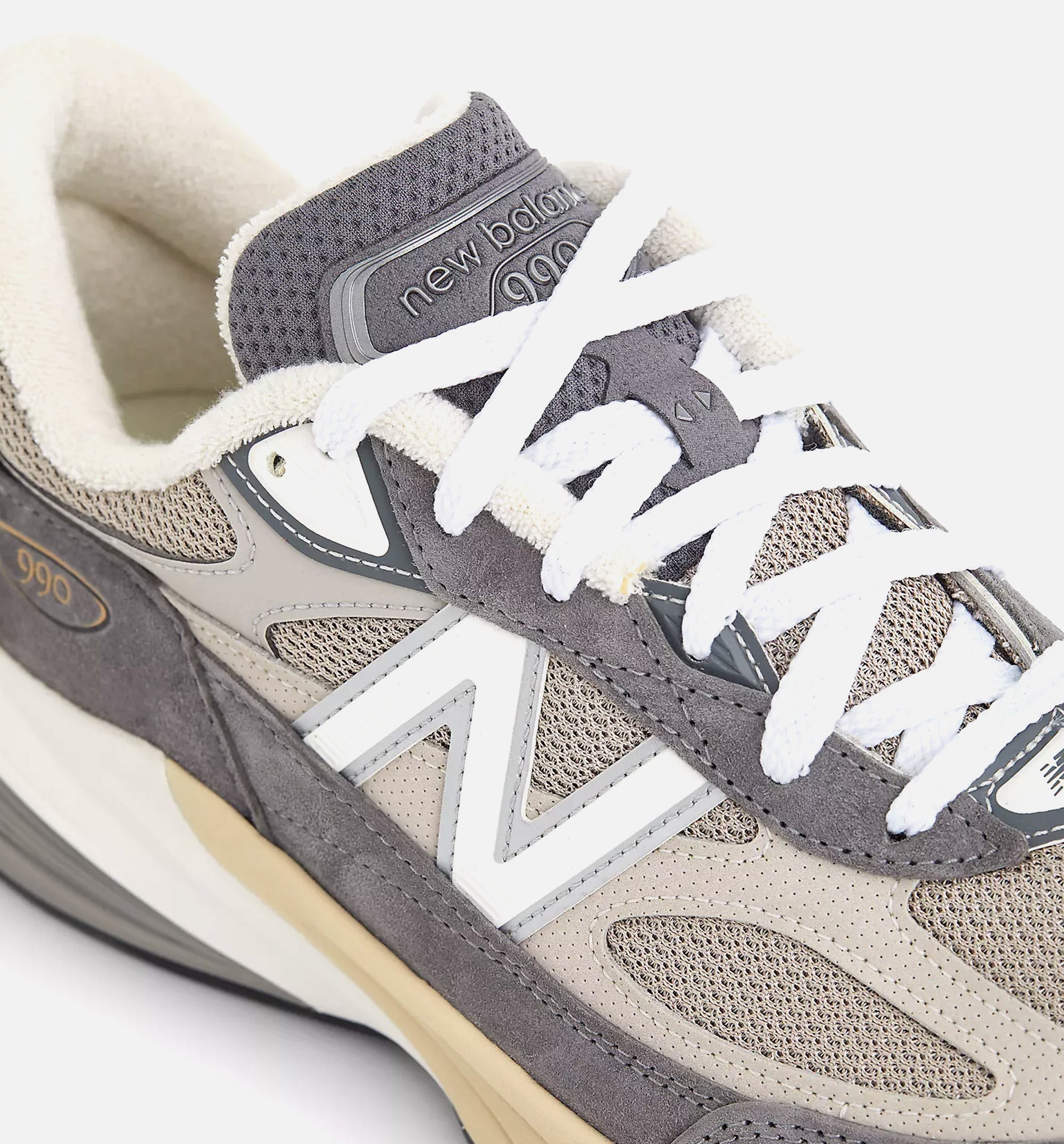 990 V6 Made In Usa Castlerock Moonrock Mens Lifestyle Shoe New balance оригінал – Купити в Україні – вид ззаду
