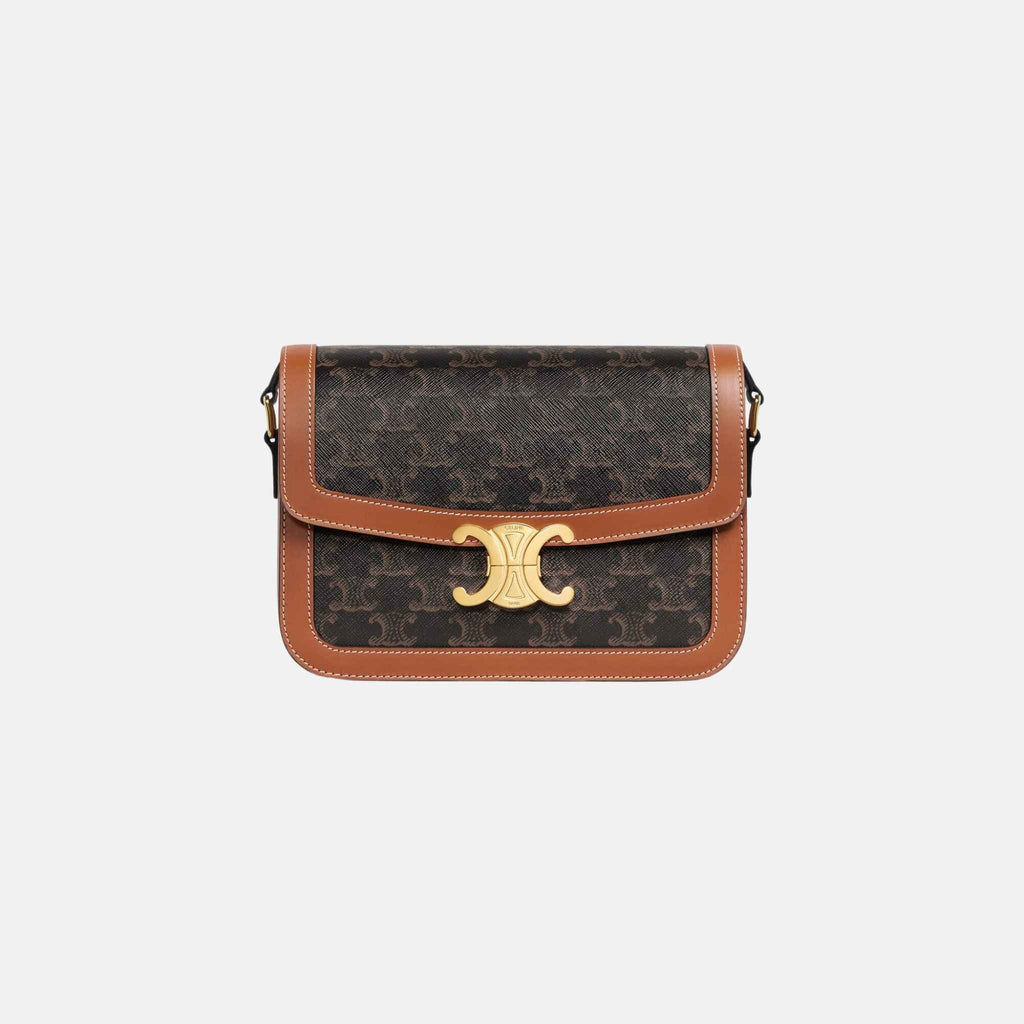 Classique Triomphe Bag In Triomphe Canvas And Calfskin Celine оригінал – Купити в Україні – боковий вид