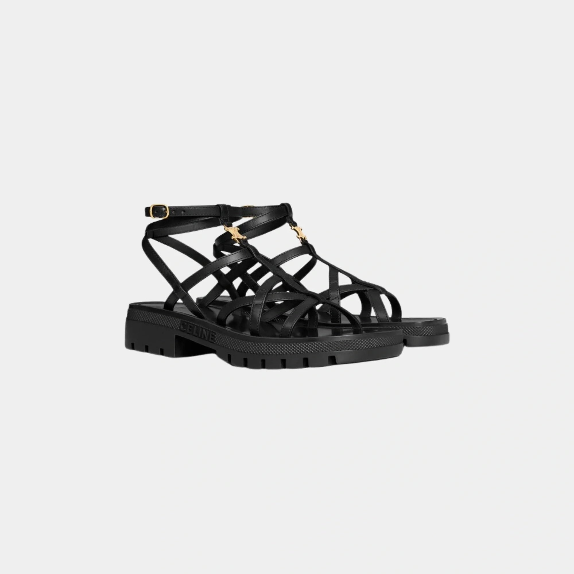Clea Triomphe Strappy Sandal In Calfskin Celine оригінал – Купити в Україні – вид ззаду