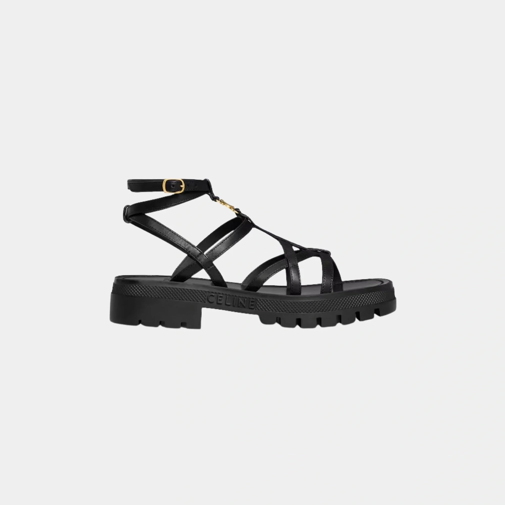 Clea Triomphe Strappy Sandal In Calfskin Celine оригінал – Купити в Україні – боковий вид