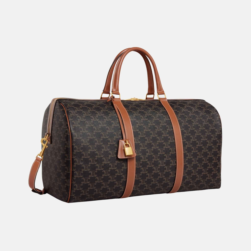 Large Travel Bag In Triomphe Canvas And Calfskin Celine оригінал – Купити в Україні – вид ззаду