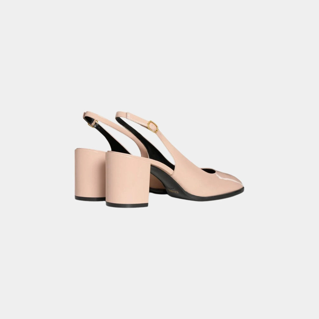 Оригінальна Lily Perforated Triomphe Slingback In Patent Calfskin Celine – збільшений вид