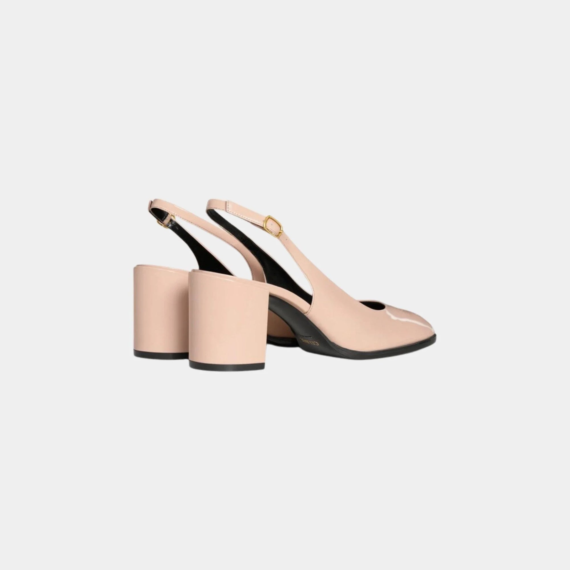 Оригінальна Lily Perforated Triomphe Slingback In Patent Calfskin Celine – збільшений вид
