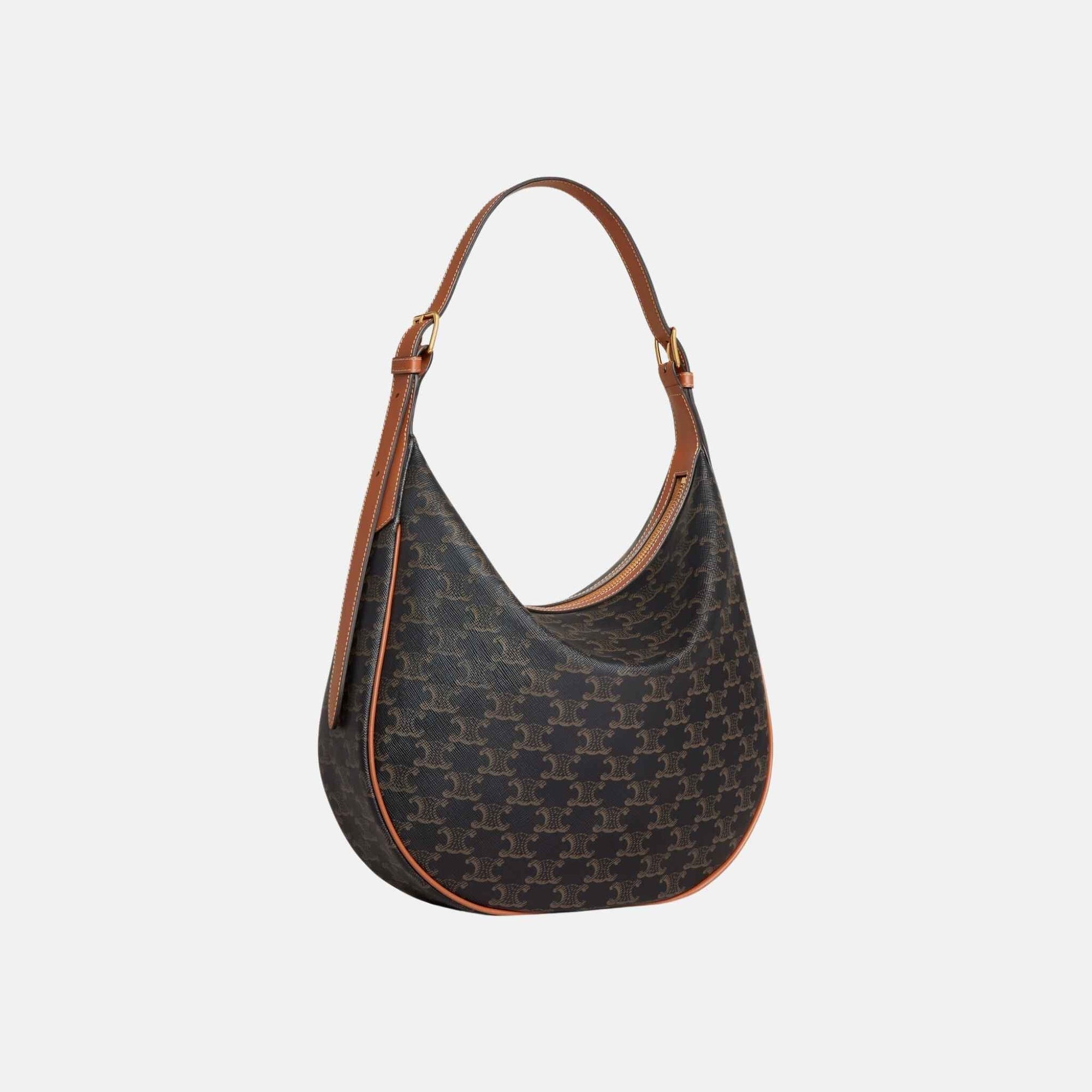 Medium Heloise Bag In Triomphe Canvas And Calfskin Celine оригінал – Купити в Україні – вид ззаду