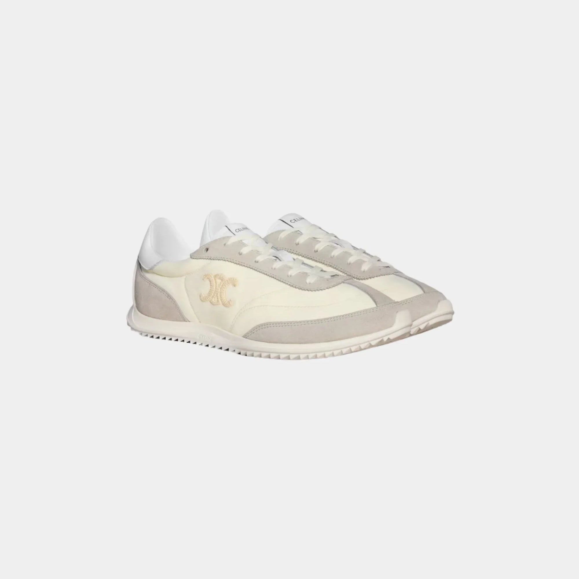 Оригінальна Racer Sneaker With Triomphe In Nylon, Suede & Calfskin Celine – вид ззаду