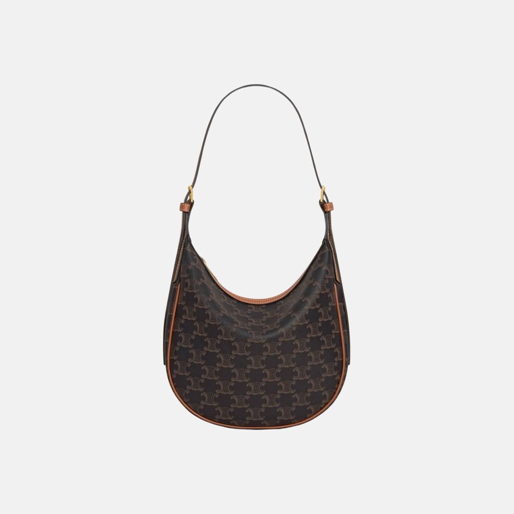 Small Heloise Bag In Triomphe Canvas And Calfskin Celine оригінал – Купити в Україні – боковий вид