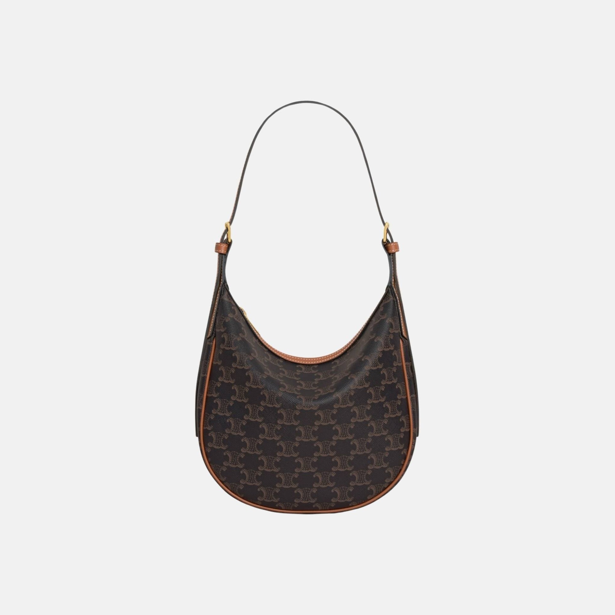 Small Heloise Bag In Triomphe Canvas And Calfskin Celine оригінал – Купити в Україні – боковий вид
