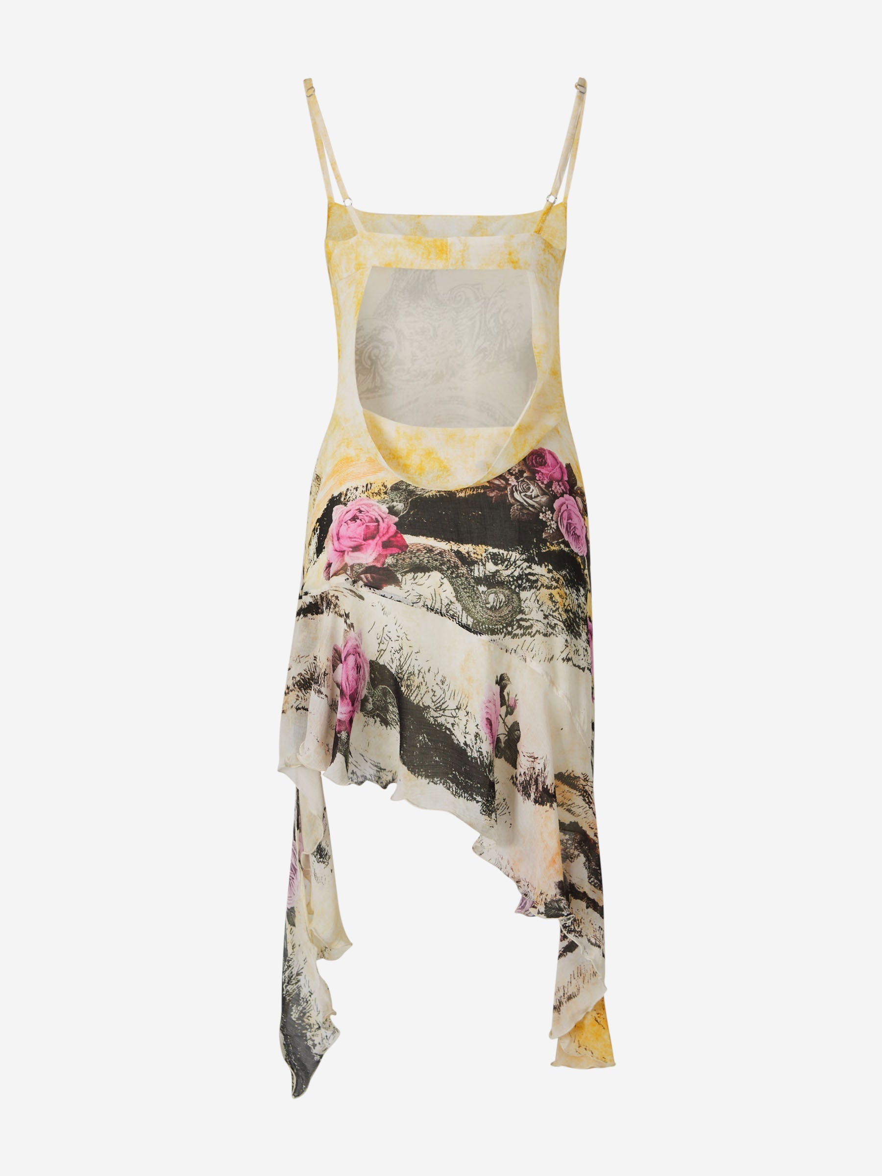 Оригінальна Crepe MIDI Dress Acne studios – вид ззаду