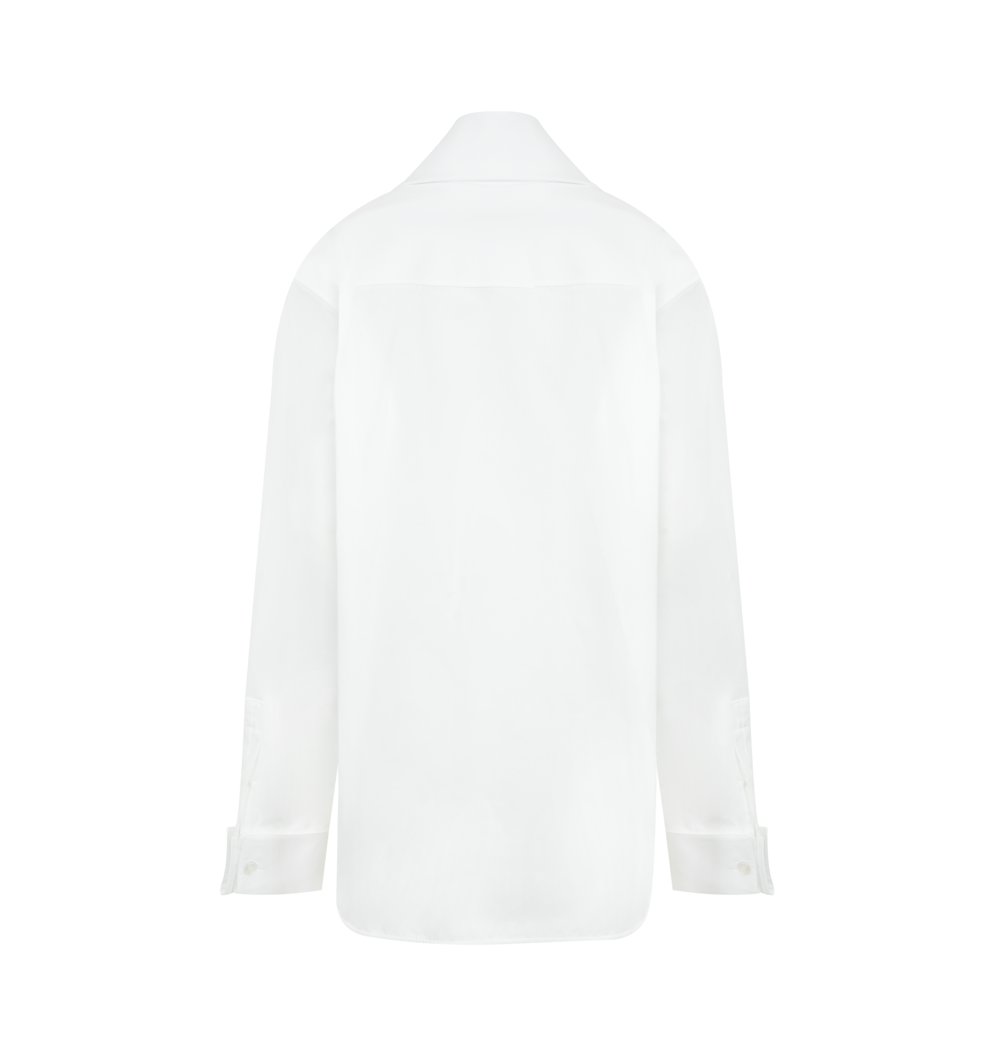Lavalliere Shirt In Cotton Poplin Saint laurent – Гарантія оригінальності – вид ззаду