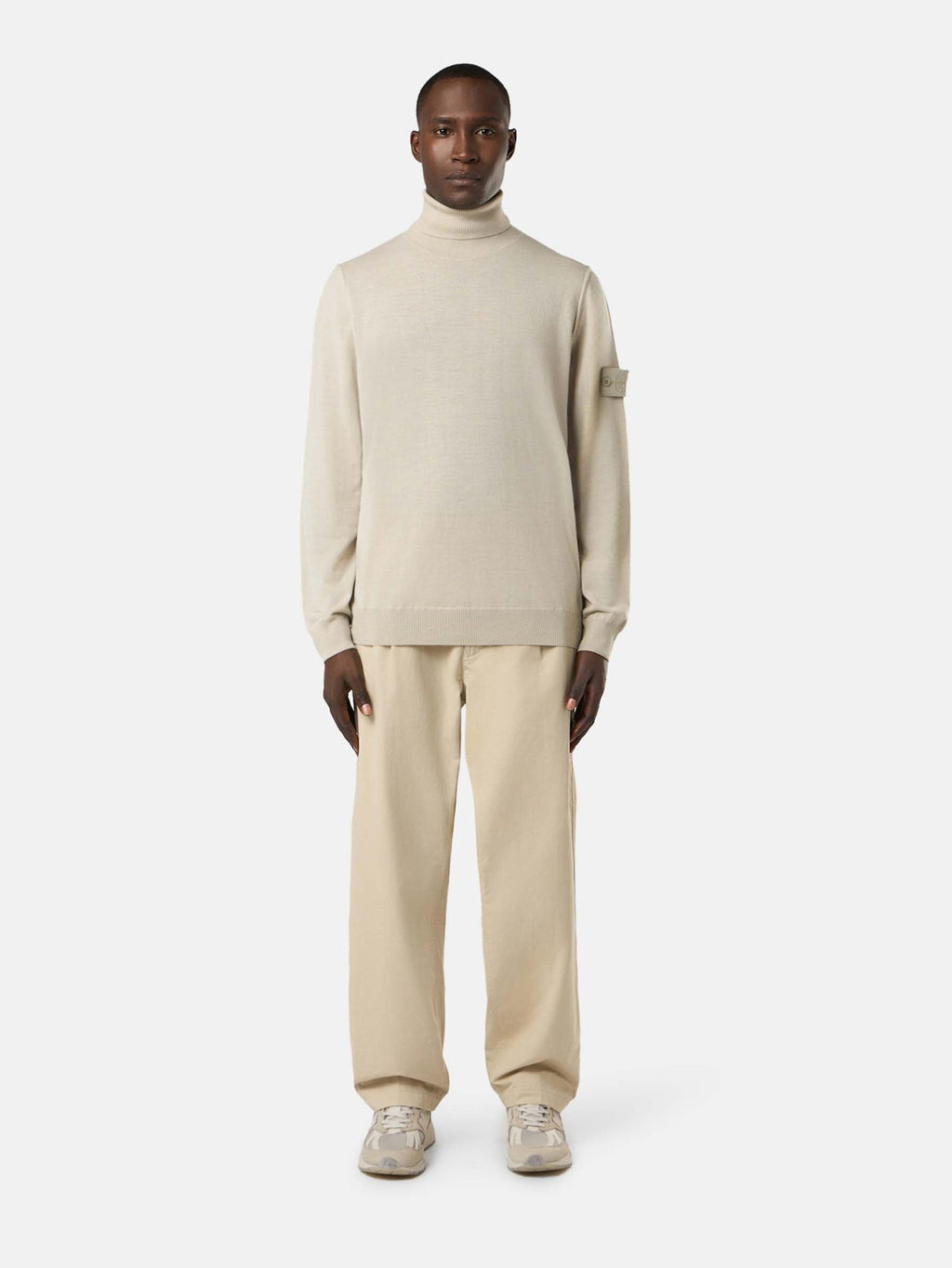 Оригінальна Ribbed Wool Jersey Stone island – вид ззаду