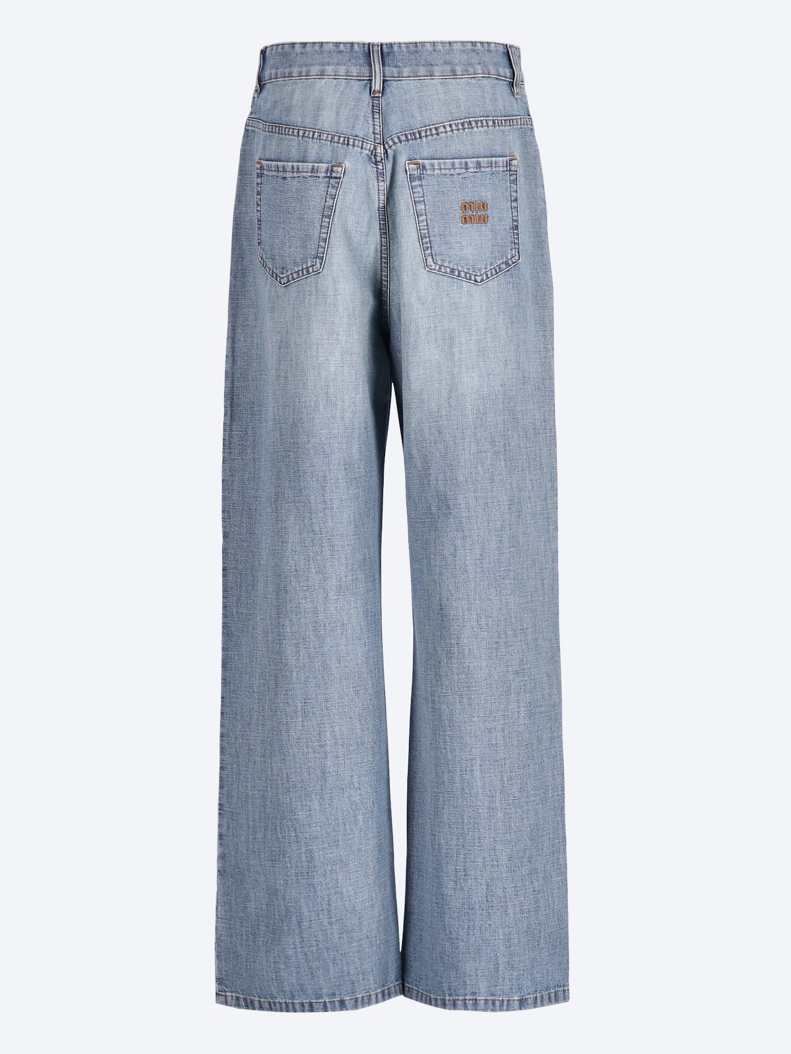 Chambray Pants Miu miu – Гарантія оригінальності – детальний вид