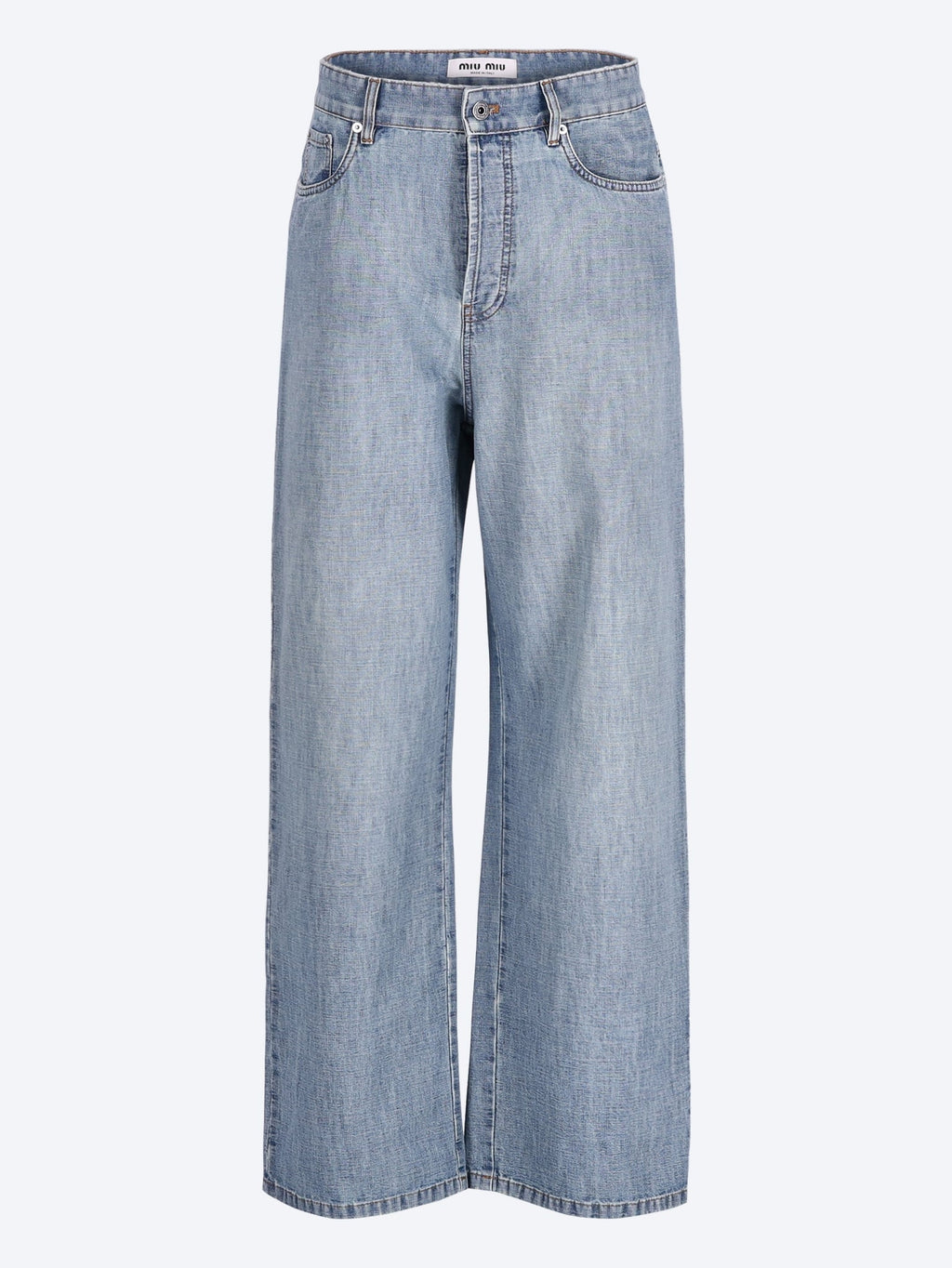Chambray Pants Miu miu – Гарантія оригінальності – боковий вид