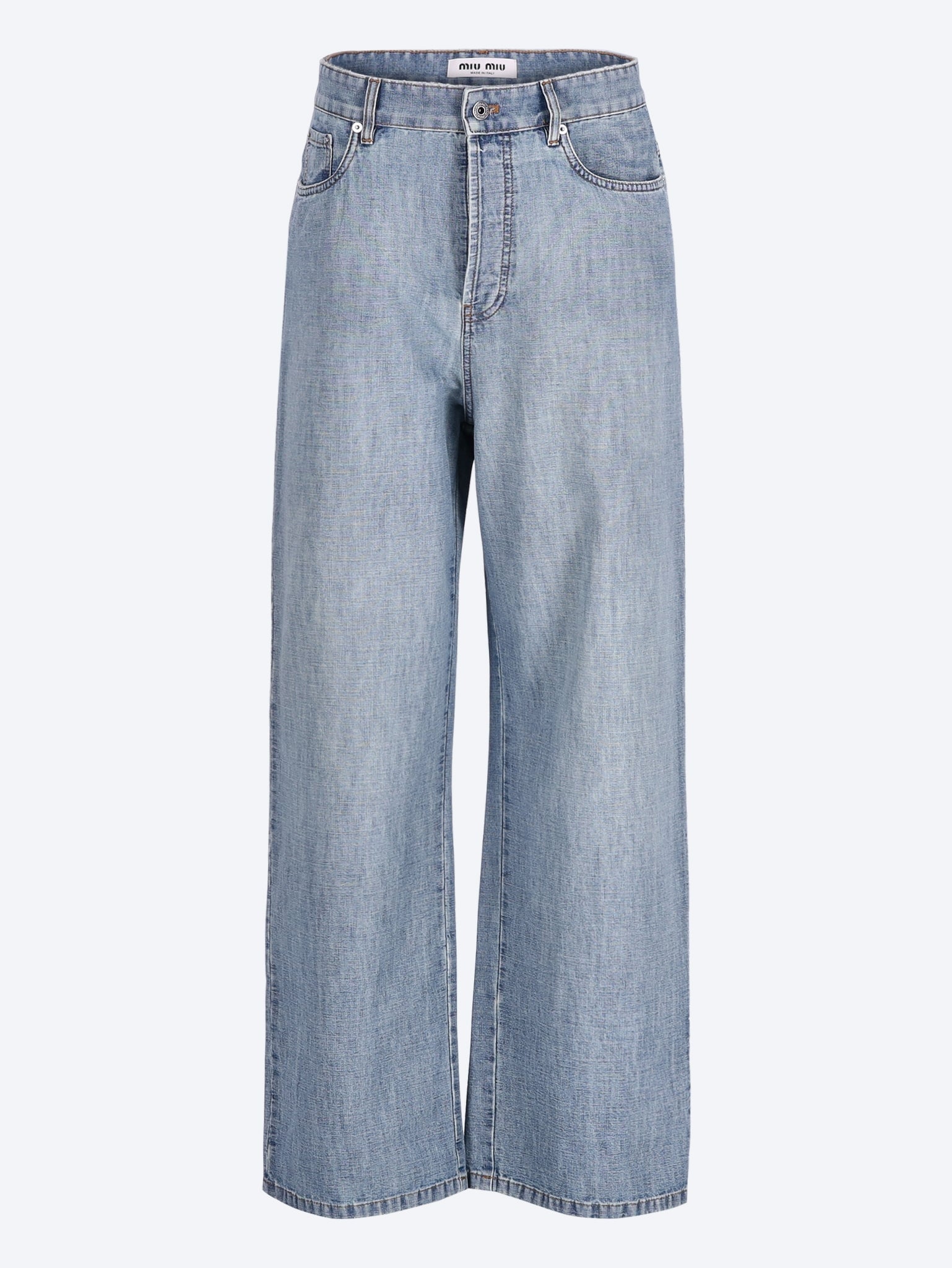 Chambray Pants Miu miu – Гарантія оригінальності – боковий вид