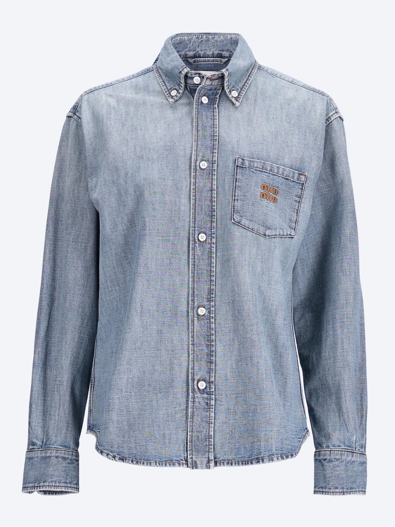 Chambray Shirt Miu miu оригінал – Купити в Україні – боковий вид