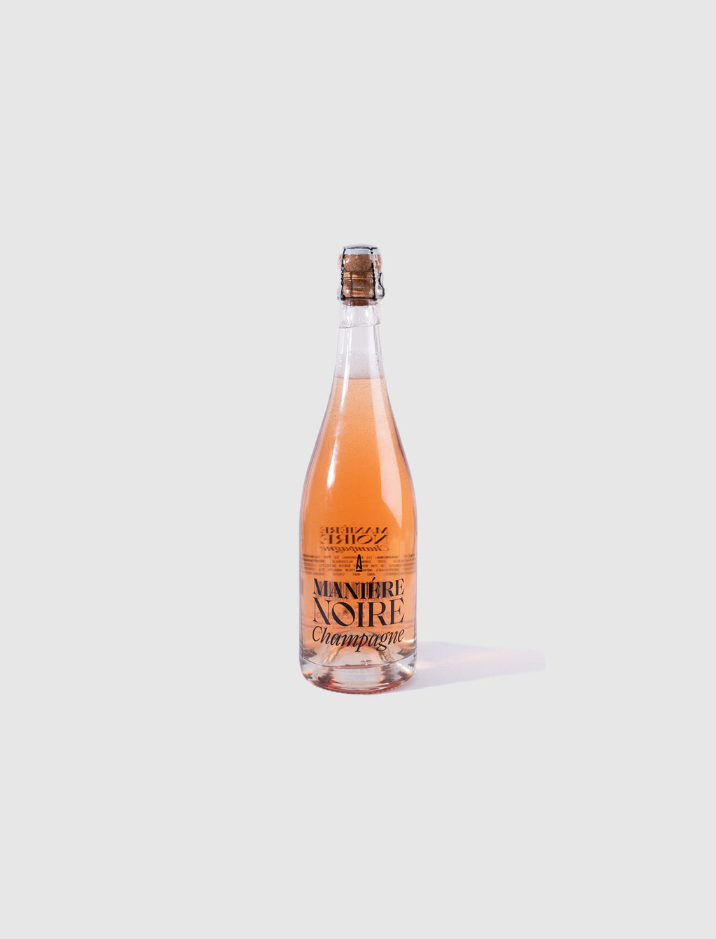 Оригінальна Maniére Noire Rosé Champagne A ma maniere – боковий вид