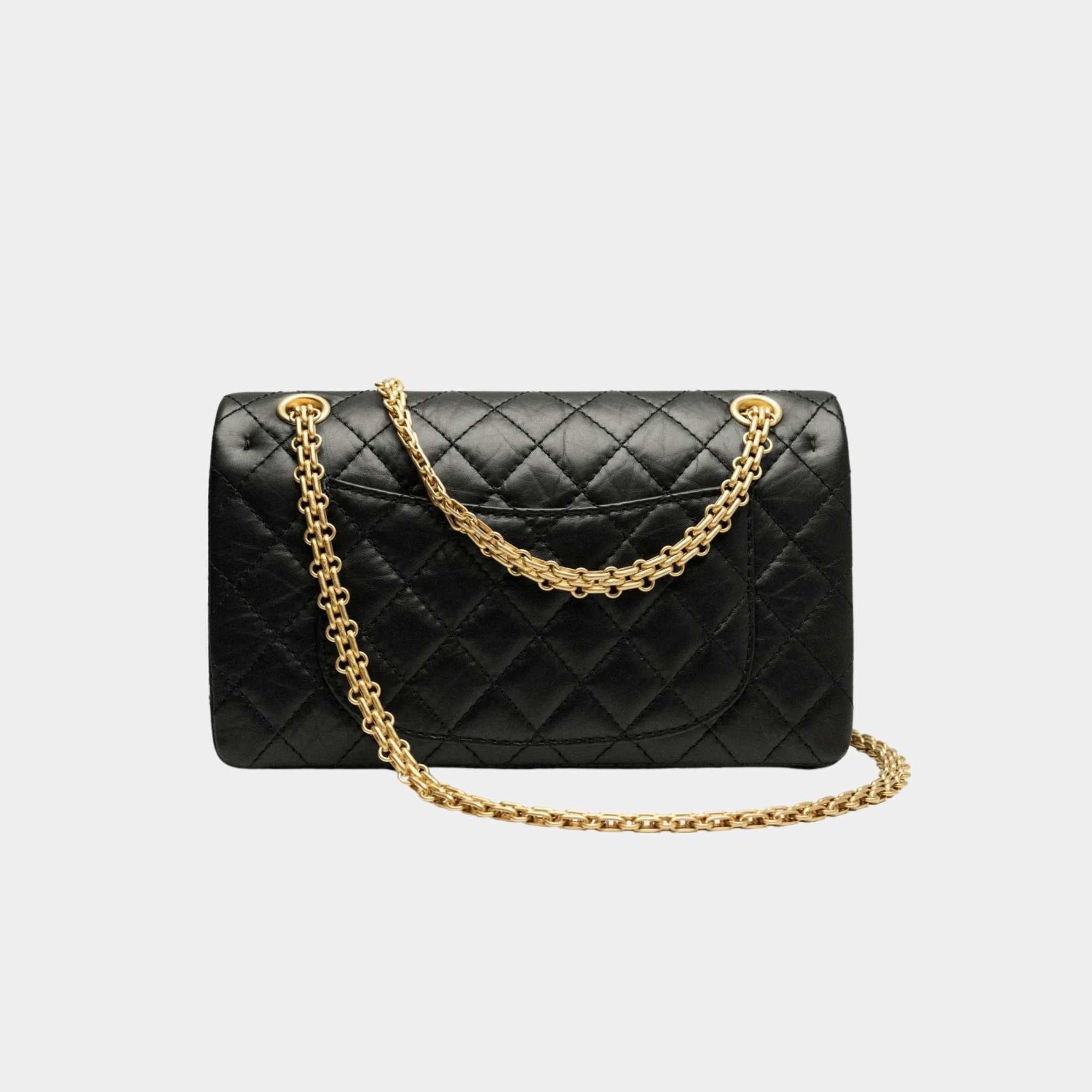 2.55 Handbag Aged Calfskin Gold Tone Metal Black Chanel оригінал – Купити в Україні – детальний вид
