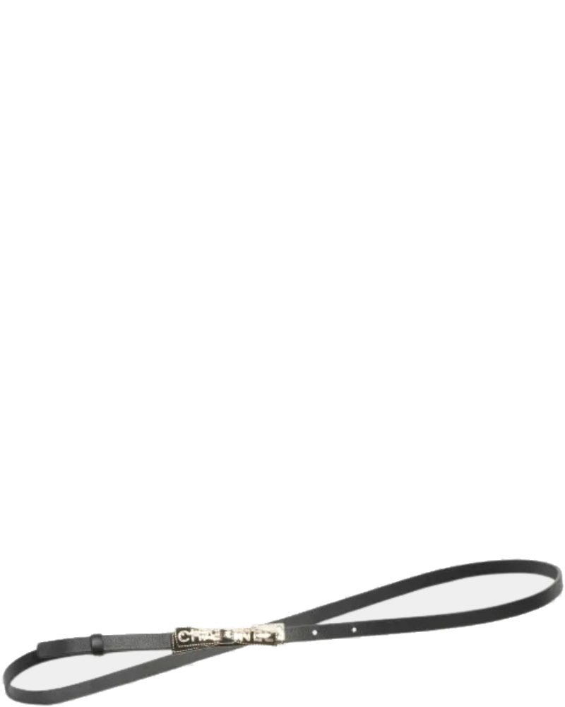 Оригінальна Belt Calf & Metal Black Gold And Silver Chanel