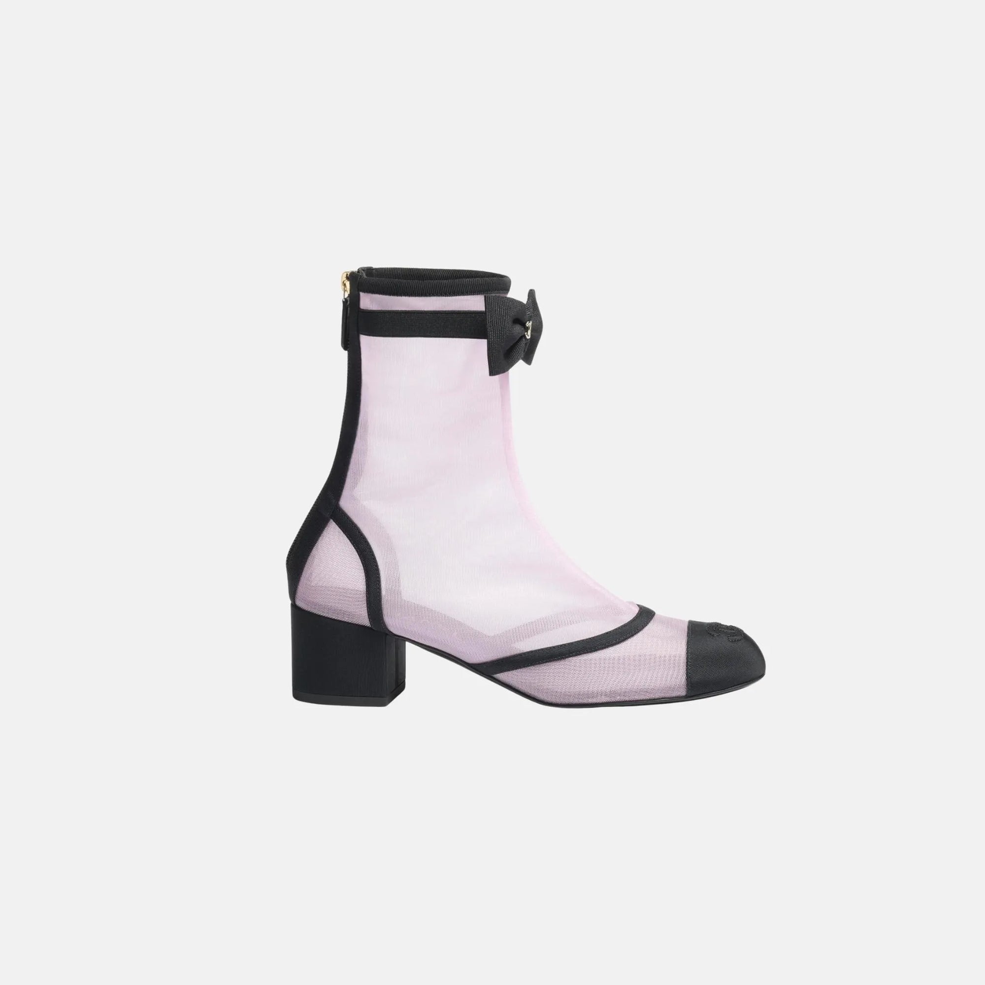 Оригінальна Ankle Boots In Mesh And Grosgrain Chanel – боковий вид