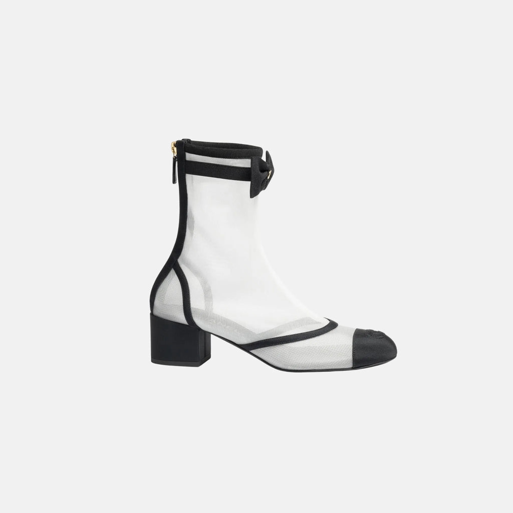 Оригінальна Ankle Boots In Mesh And Grosgrain Chanel – збільшений вид