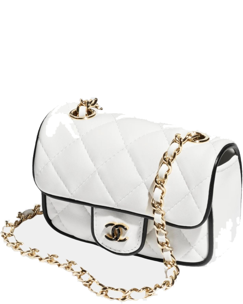 Clutch With Chain White And Black Chanel оригінал – Купити в Україні