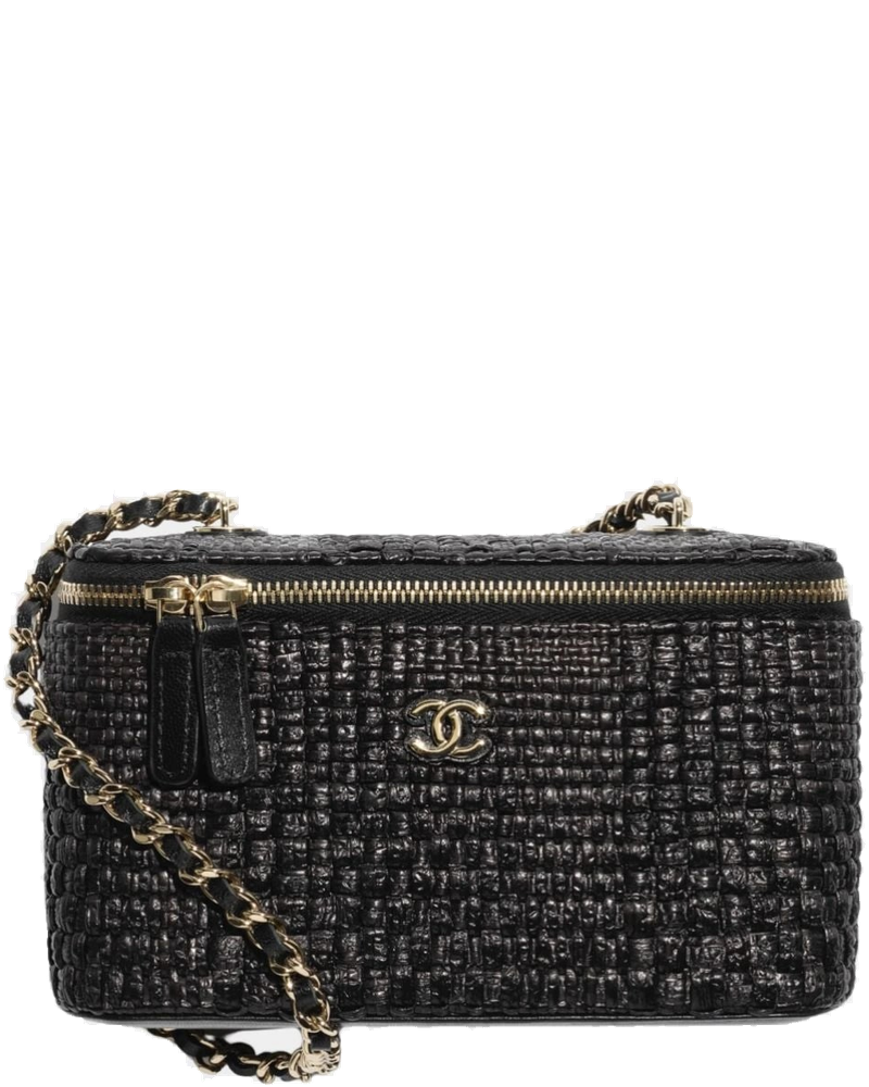 Classic Long Vanity With Chain Braided Raffia & Gold Tone Metal Chanel оригінал – Купити в Україні