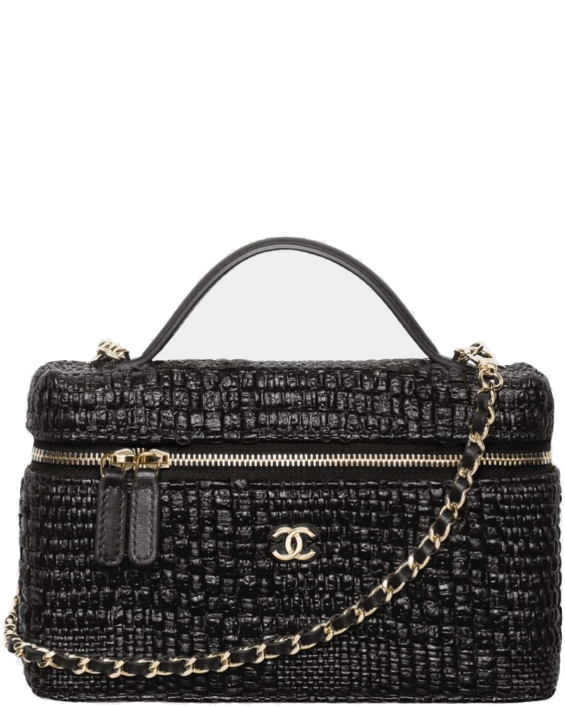 Classic Vanity With Chain Braided Raffia & Gold Tone Metal Chanel – Гарантія оригінальності