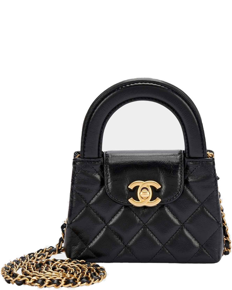 Оригінальна Kelly Micro Aged Calf Black Chanel