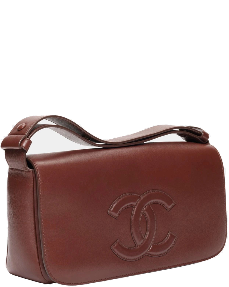 Maxi Messenger Bag Lamb Brown Chanel оригінал – Купити в Україні