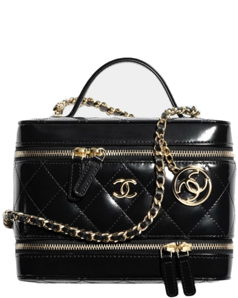 Оригінальна Long Vanity With Chain In Shiny Calfskin Chanel
