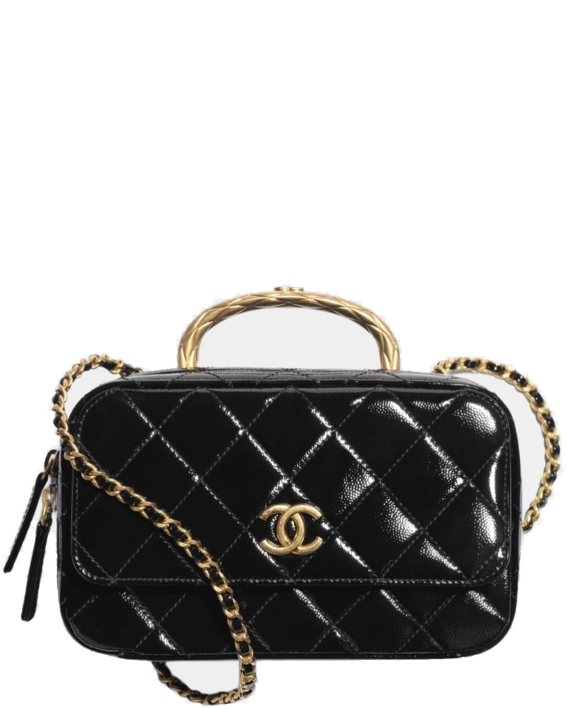 Оригінальна Vanity Case In Grained Patent Lambskin Chanel
