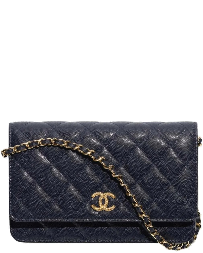 Wallet On Chain In Shiny Grained Calfskin Strass And Gold Tone Metal Chanel – Гарантія оригінальності bg_removed_catalog