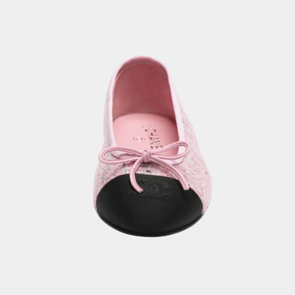 Ballerinas In Tweed & Grosgrain Chanel – Гарантія оригінальності – вид ззаду