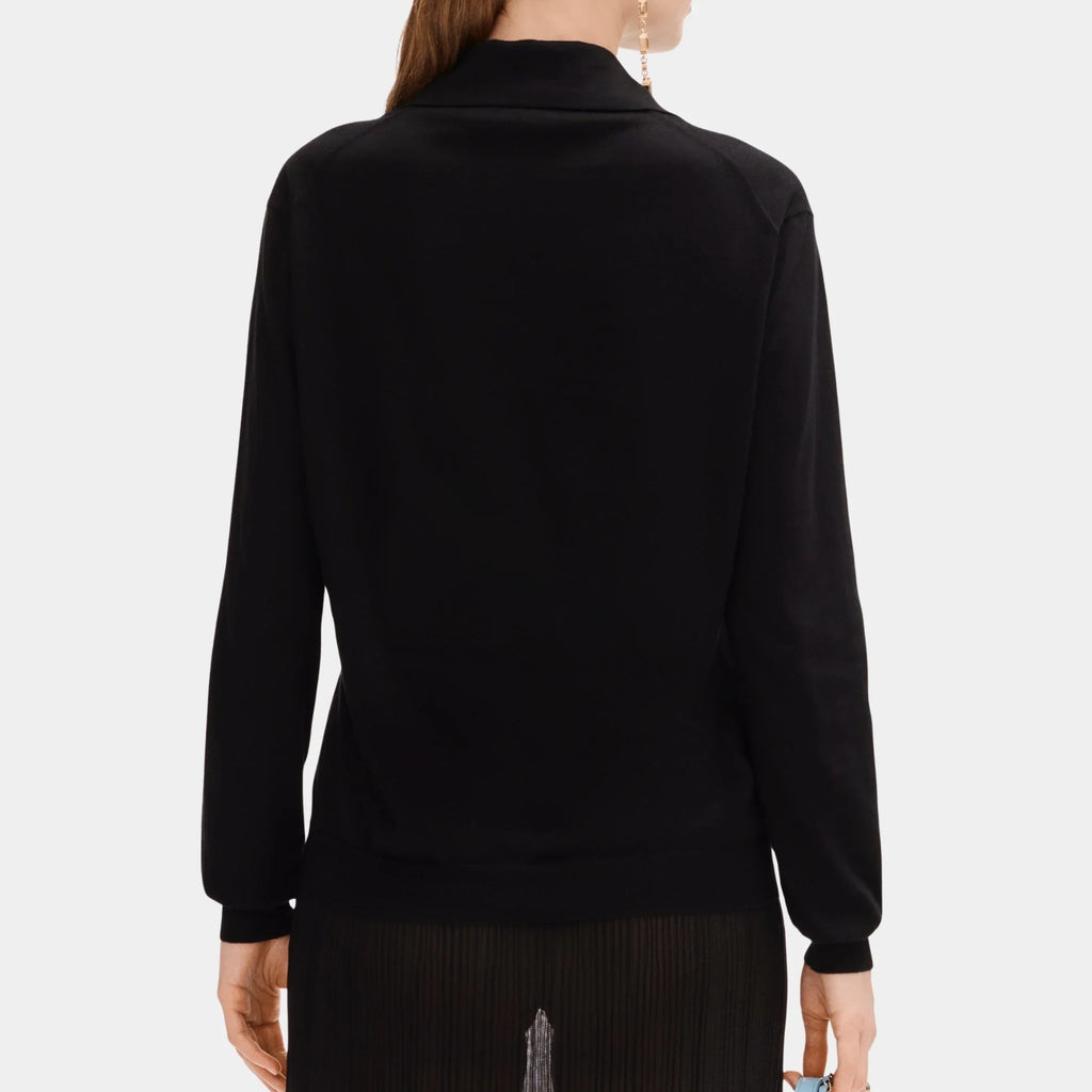 Black Cardigan In Cotton And Cashmere Chanel – Гарантія оригінальності – вид ззаду