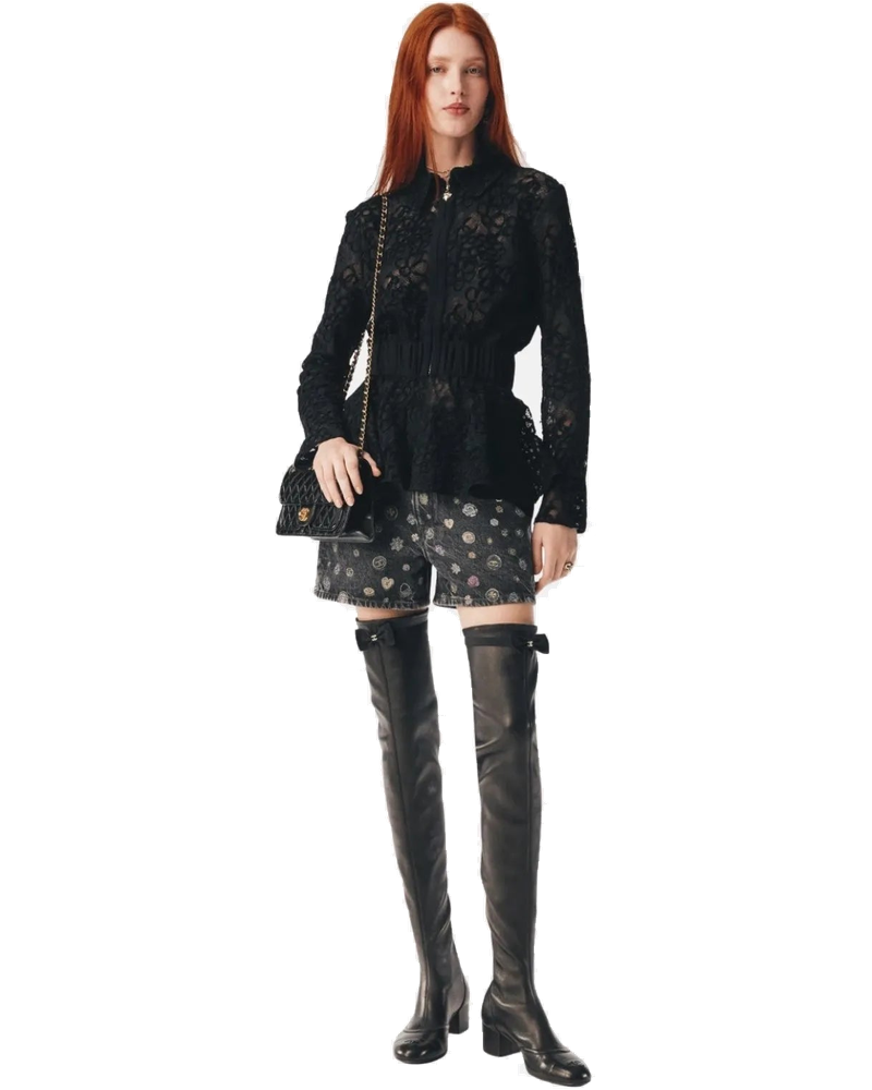 Оригінальна Shorts In Laminated Denim Chanel
