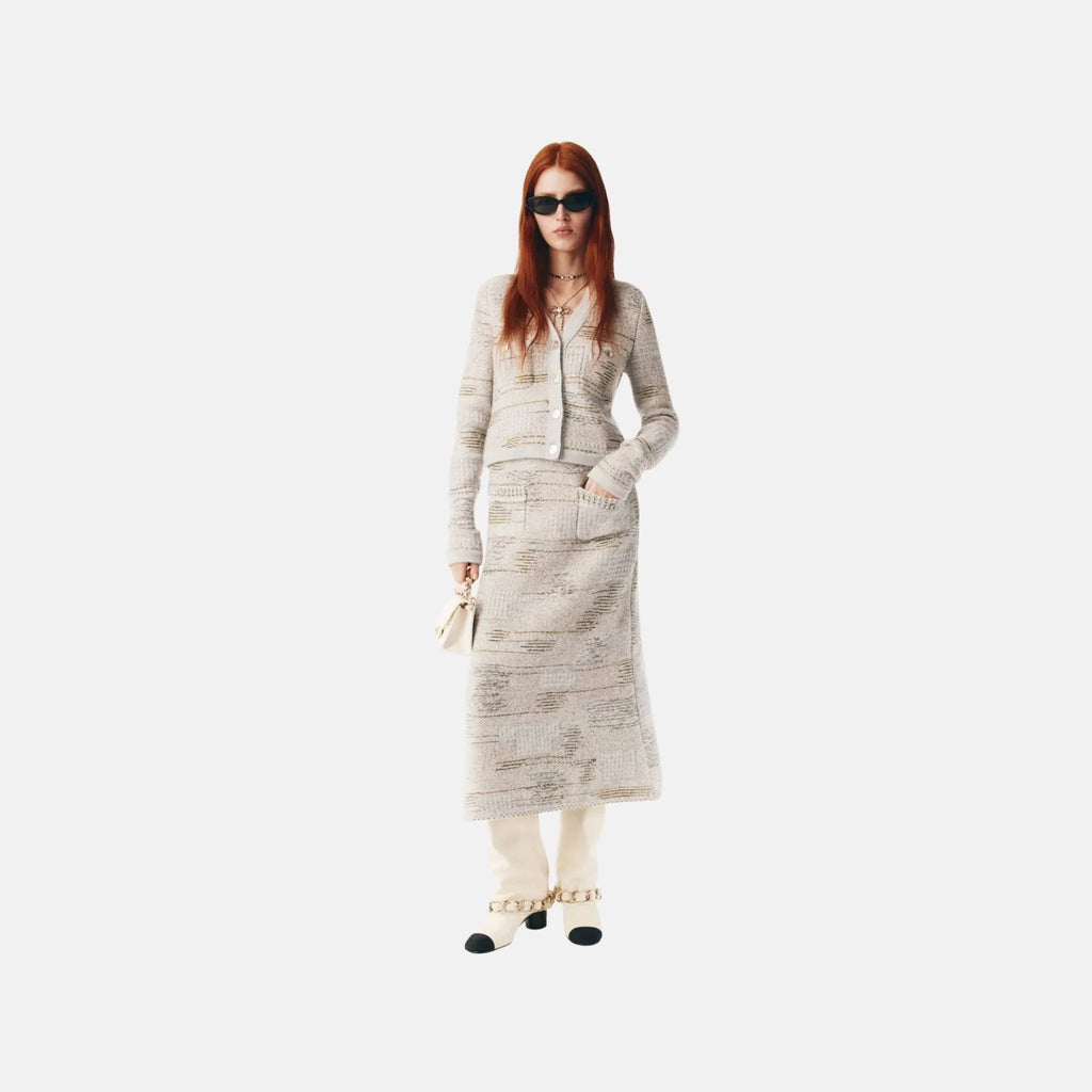 Оригінальна Cardigan In Wool And Cashmere Chanel – боковий вид