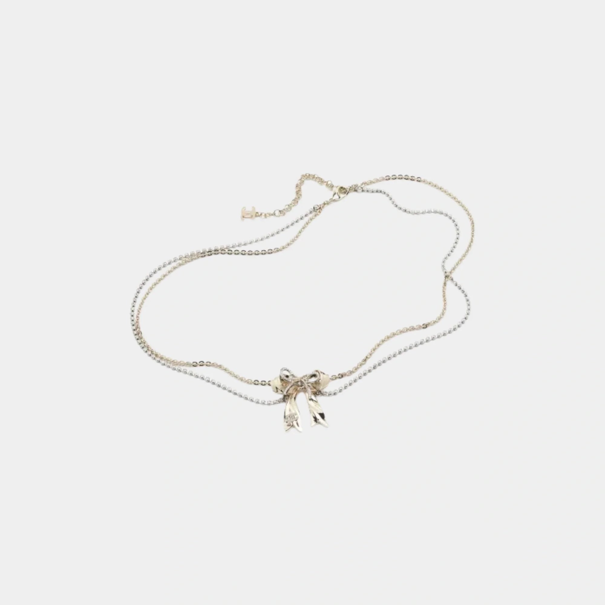 Chain Belt Metal & Rhinestones Silver Gold & Crystal Chanel – Гарантія оригінальності – боковий вид