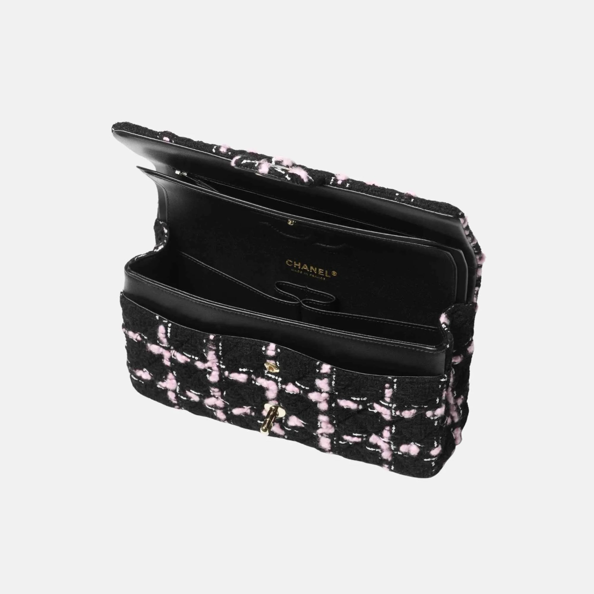 Classic 11.12 Bag In Wool Tweed And Gold Metal Chanel оригінал – Купити в Україні – вид ззаду