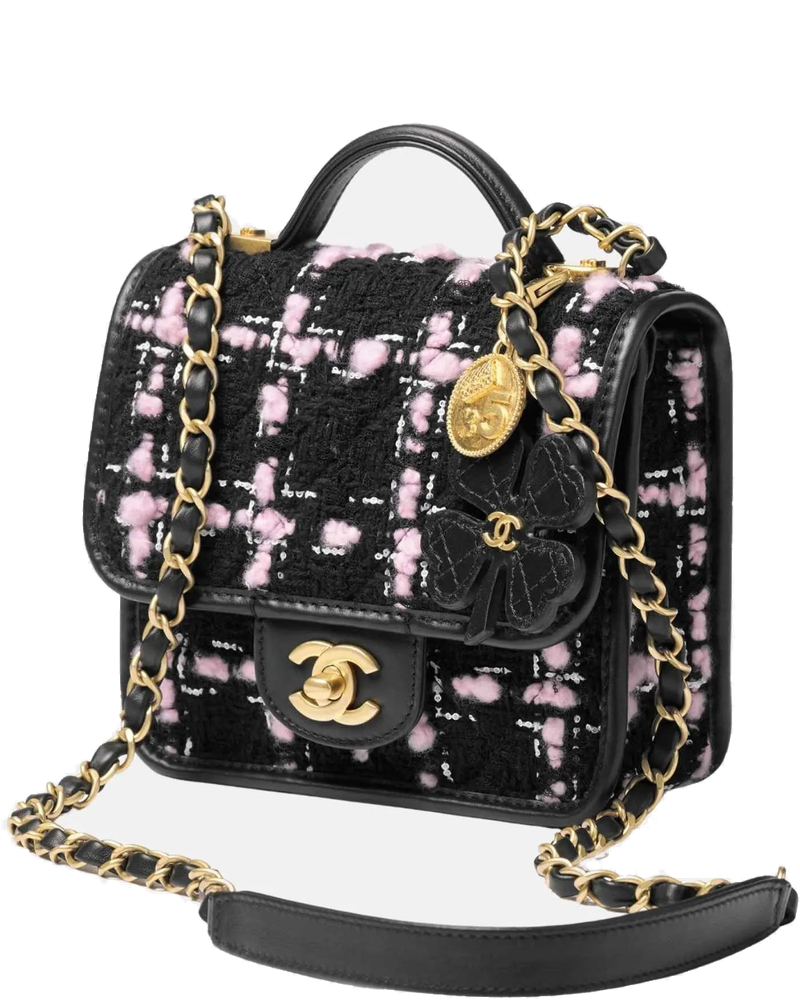 Mini Flap Bag With Handle In Wool Tweed And Calfskin Chanel оригінал – Купити в Україні