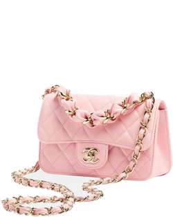 Mini Flap Bag In Light Pink Shiny Lambskin Chanel оригінал – Купити в Україні