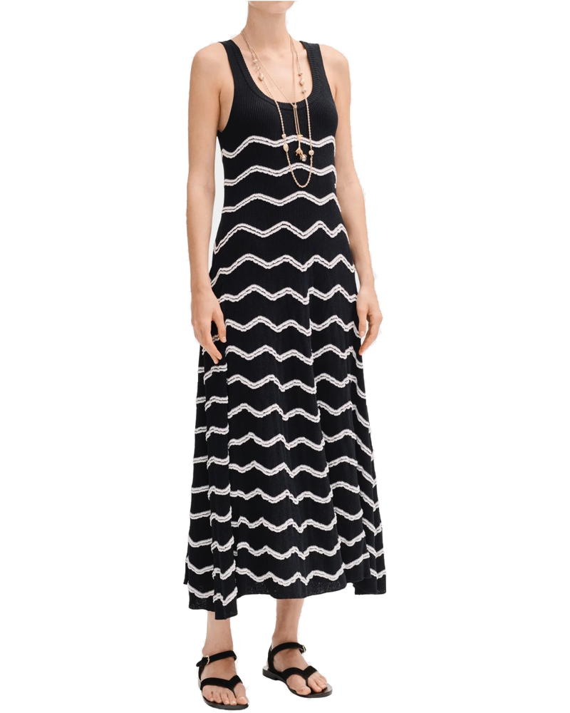 Оригінальна Long Dress In Cotton And Mixed Fibers Chanel