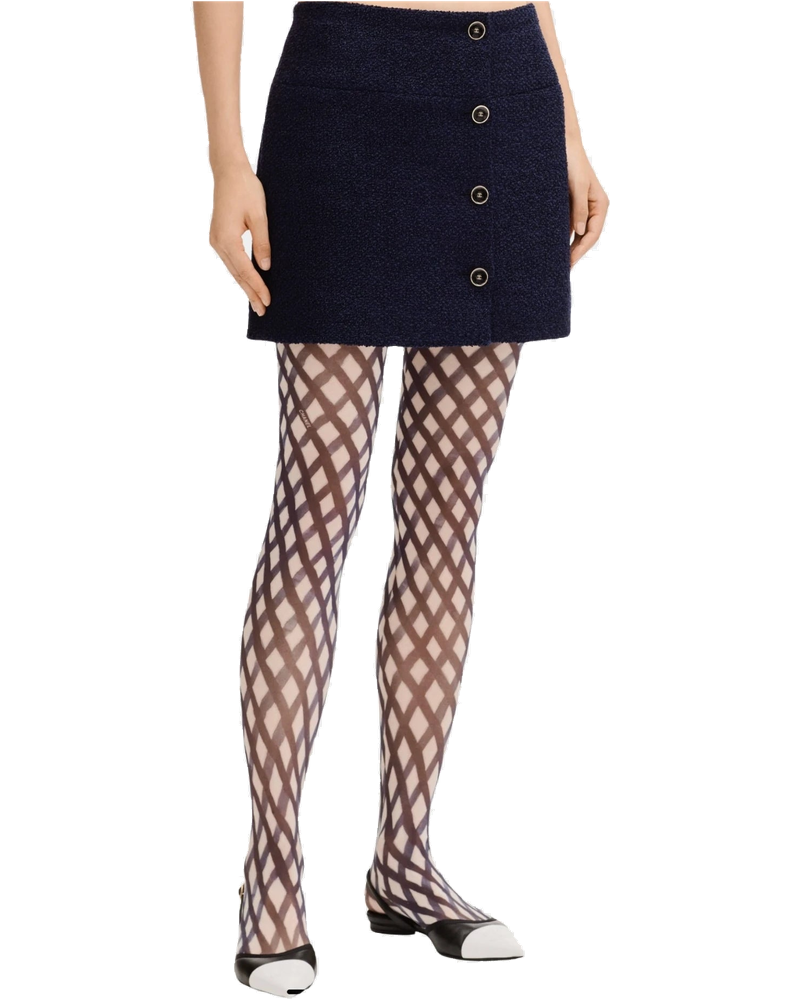Navy Blue Short Skirt In Tweed Chanel оригінал – Купити в Україні
