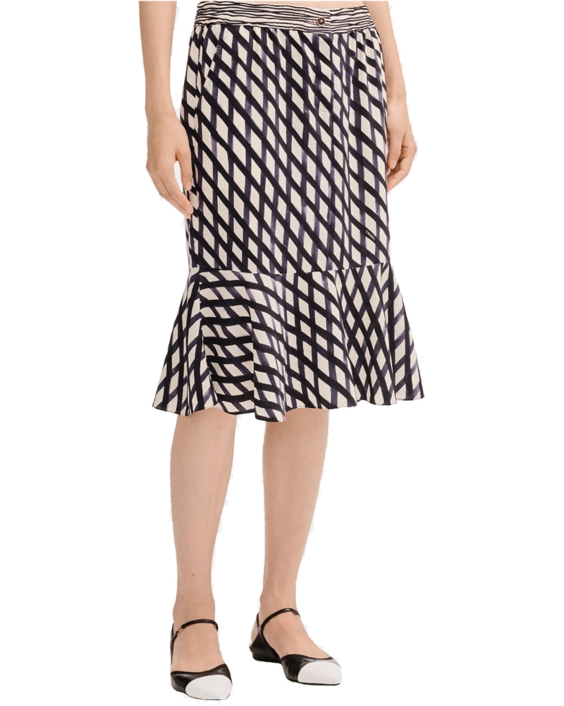 MIDI Skirt In Printed Crepe De Chine Chanel – Гарантія оригінальності