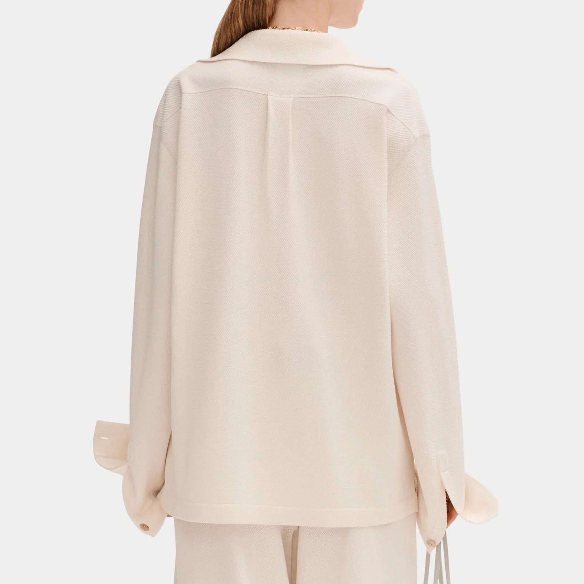 Оригінальна Ecru Polo In Silk And Cotton Chanel – вид ззаду
